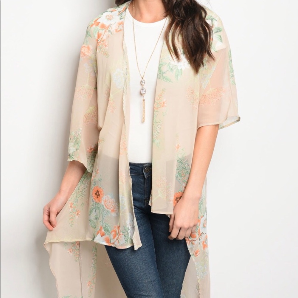 Long spring cardigan